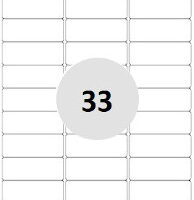 adhésive 33 par page